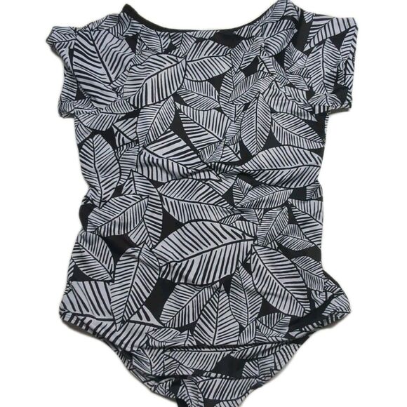 Swim By CACIQUE Active No Wire Lightly Lined Full Coverage One-Piece Swimsuit 18 - Picture 11 of 13